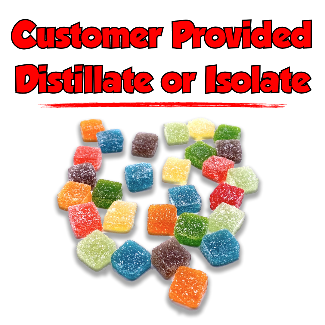 Customer Provided Distillate or Isolate - BULK LARGE (150 pieces) - Best Damn Gummy's - Wholesale